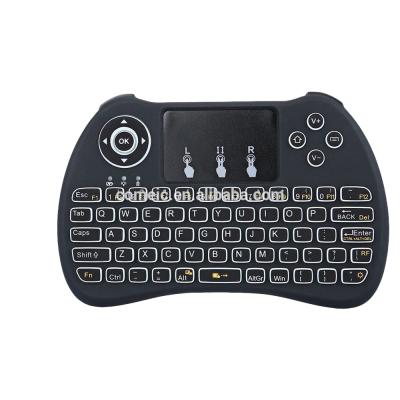 China Wireless H9 Backlit Mini Touchpad Keyboard Air Mouse Keyboard for sale