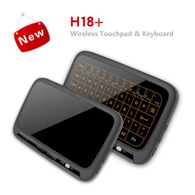 China H18+ 2.4g Large Combo Wireless Backlight Wireless Touchpad Mini Keyboard Mouse for sale