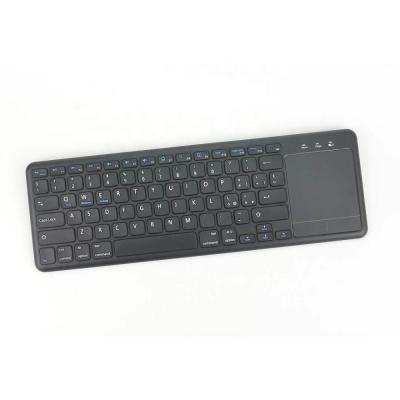 China Slim Portable Multimedia 78 Keys X-structure 2.4ghz Wireless Keyboard With Touchpad for sale