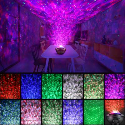 China ADJESTABLE VOLUME Eson Style Ten-Color Dynamic Rotating Aurora Led Projector With Built-In Bluetooth Audio for sale