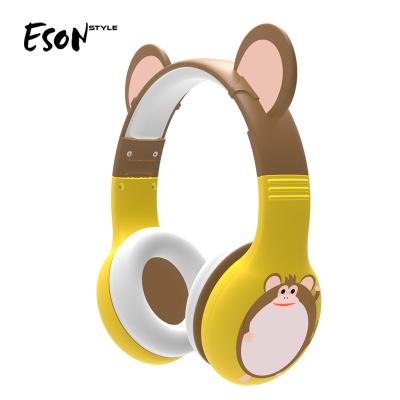 China Eson Style 360 ​​Degree Adjustable Bendable Foldable Bendable Cable Soft 360 Degree Over Ear Shared 3.5mm Jack Overhead Kids Headphones for sale