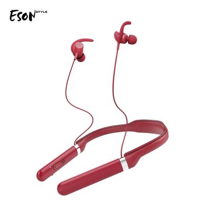 China Eson Portable Style Neckband Band Bluetooth Earphones Foldable Wireless Sweatproof Noise Canceling Stereo Headset for sale