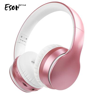 China Eson Adjustable Style Over Ear Bass Supports Tf Card Headphones Gaming Gamer Phone Headsets for sale