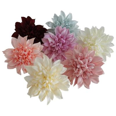 China Simulation and realistic Dahlia head Realistic Fakes Dahlia head of artificial flowers wall flower from wedding decoration DIY supplier SYB72608 for sale