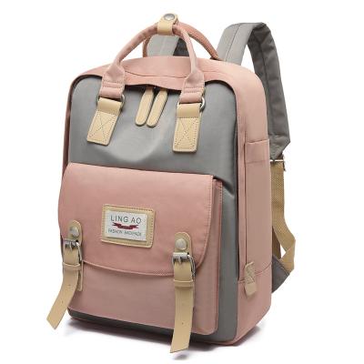 China Japanese style girls waterproof hot selling fashionable nylon school bags, waterproof leisure cute girls backpacking for sale