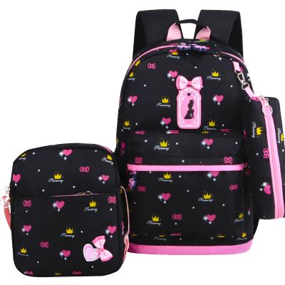 China 2021 Wholesale Cute Tear Resistance Classic Factory Cartoon Primary School Backpack Kindergarten Backpack 3 Pcs Set for sale