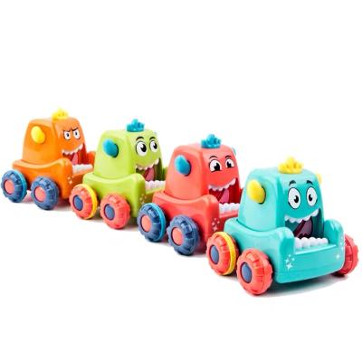 China Friction Toy Hot Selling 7.8*9.2*8.5cm Small Monster Press Power Toy Friction Car Toy Baby Toy Vehicle for sale