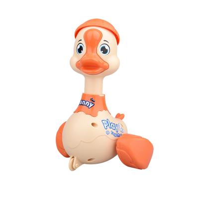 China Newest Plastic Children Wind Up Cute Animal Toys Swing Duck, Goose Novalty Design Wind Up Swing Toy Cartoon Press Toys For Children for sale