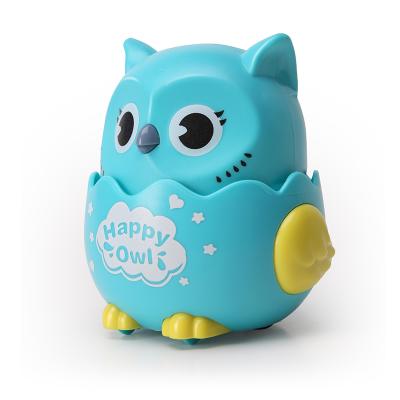 China Hot Sale Mini Animal Cheap Educational Slow Owl Plastic Toys soft rising 7.5*8.5*8.0cm for sale