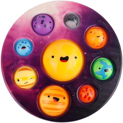 China Non-Toxic Simple Snap Popper Bubble Toys Planet Busy Figure Toys Worry Relief Silicone Pressure Stress Stress Toys for sale