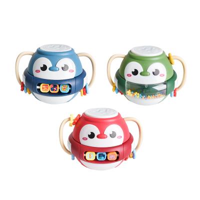 China 2021 Hot Selling Cute Funny Plastic Baby Toy Battery Operated Baby Hand Drum Musical Toy for sale