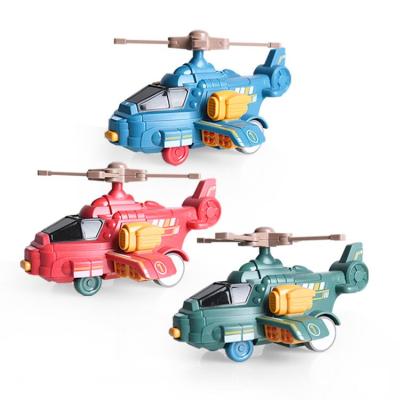 China Plastic Modern Simplicity Aircraft Two States Deformation Toys Flat Deformation Toys For Children for sale