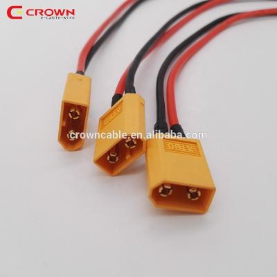 China Strong Joint Silicon Cable Connection XT90 XT60 EC2 EC3 EC5 Gold-plated Battery Silicon Wire Harness for sale