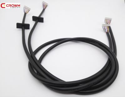 China Electronic Customs Wire Harness with 12 Pin Molex Connector Molded SR Grommet for sale