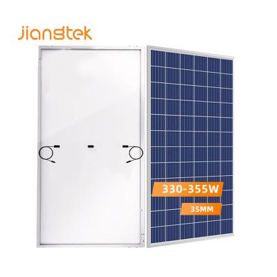 China JIANGTEK Solar Power System 330W 335W 340W 345W 350W 355W Poly Photovoltaic Panel Blue Solar Panels for Home Electricity System for sale