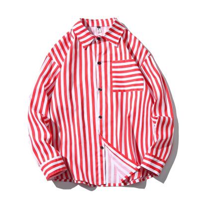 China Anti Pilling Strip Men's Shirts Fashion Clothes For Spring Button Down Shirts for sale