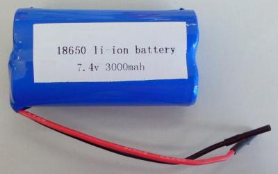 China Hot sell 18650 7.4V 2S 3000mAh Li-ion battery pack LG 18650D1 3000mAh cells for light for sale