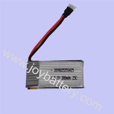 China C-rate 25C lipo battery 380mah 3.7v 802035 for RC Walkera Genius CP QuadCopter V939 QR for sale