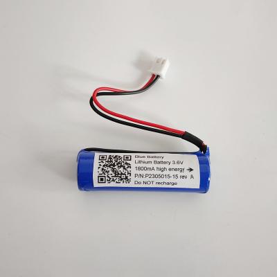 China Lithium Primary Batteries ER14505M LS14500 TL-5903 3.6V 1800mAh lithium battery with connector for sale