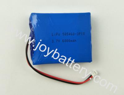 China 585460 3.7V 6000mAh 1S3P battery pack with PCB,585460 3.7V 2000mAh cell for sale