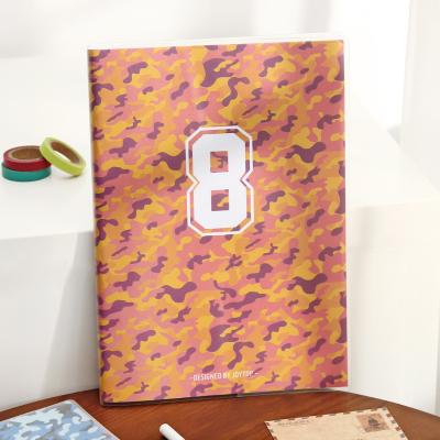 China Original new product camouflage rubber sleeve book student exercise book no. 8 for sale