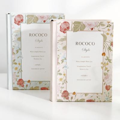 China Original new product perfume rococos inexpensive round back this design hardcover book paper notebook for children for sale