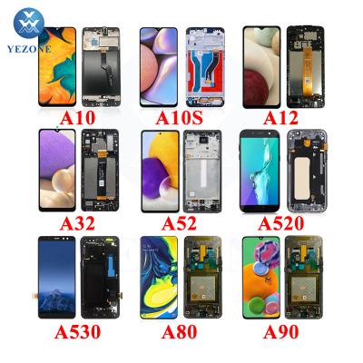 China para de pantallas celulares a10 a12 a20e a30 a30s a50 a32 a50 a70 a80 lcd service pack for samsung-service-pack 6.4 inch for sale