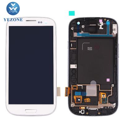 China High Quality LCD Screen With View For Samsung Galaxy S3 i535 R530 4.8 inch LCD Touch for sale