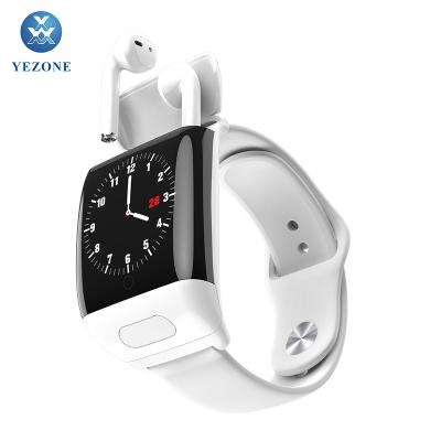 China GPS Navigation Yezone G36 Sport 2 in 1 Wireless Fitness Wristband Tws Earbuds Smart Watch with BT Earphones for sale