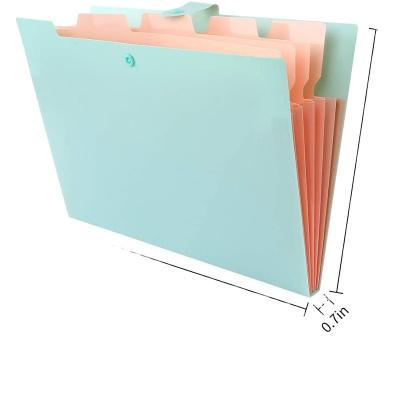 China 2023 Office / School New Product Decorative Expanding Folder Bag 8 Pockets Accordion Expanding Folder for sale