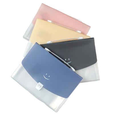 China Eco-friendly A4 Plastic Expanding Files Bag Eco-friendly Plastic Expanding Folders Handle Document Portfolio Document Folder Envelope Bag for sale