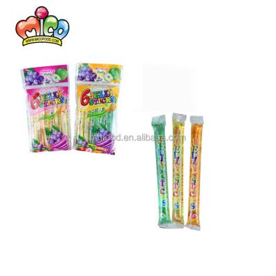 China Fruit Flavor Mini Jelly Candy Stick In Mini Delicious Assorted Bag Low Fat for sale