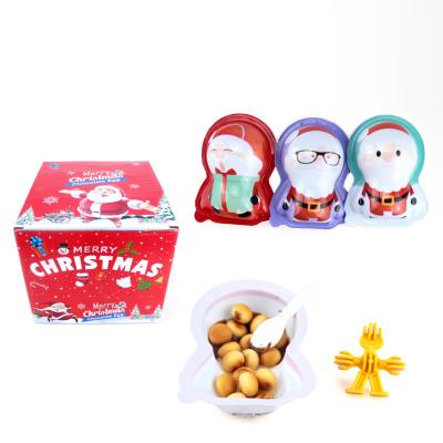 China Nutritious Halal Christmas Santa Claus Design Chocolate And Biscuit with Toy Surprise Egg for sale