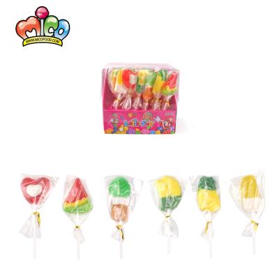 China Nutritious Wholesale Handmade Fruit Shaped Lollipop Hard Candy for sale