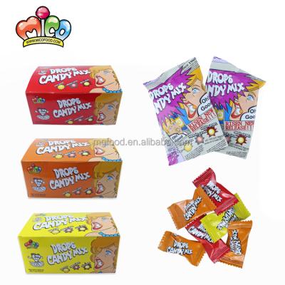 China Natural Hot Sale OEM Individually Wrapped Mixed Fruit Flavors Sour Soft Hard Candy for sale