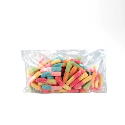 China Custom Wholesale Nutritious Caterpillar Form Bulk Suger Coated Chewy Soft Gummy Candy for sale