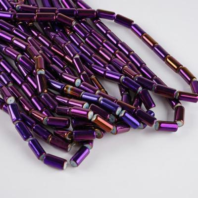 China Wholesale 10x12mm Shiny Purple Light Hot Sale Crystal Glass Beads Strand for sale