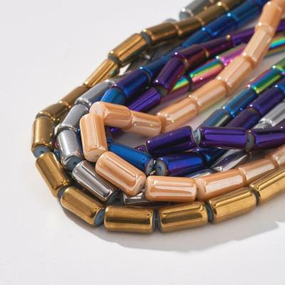 China Amazon Fashion Shiny Hot Selling Crystal Beads 10x20mm Strand Glass Beads Strand for sale