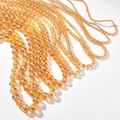 China Best Selling Wedding Decoration 3mm 4mm 6mm 8mm 10mm 12mm 14mm Shiny Red Amber Fashion 16mm Red Crystal Beads Strand Glass Beads for sale