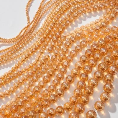 China Shine in Factory Sale 3mm 4mm 6mm 8mm 10mm 12mm 14mm Red 16mm Amber Beads Crystal Beads Strand for sale