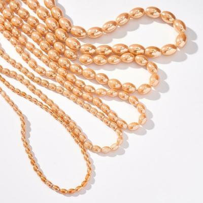 China Shiny Hot Sale Garden Decoration Beads String Trim For Dresses Wholesale 8mm Crystal Beads Strand for sale