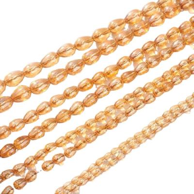 China Best Selling Crystal Glass Wholesale Customs Fine Brilliant Workmanship Jewelry Making Crystal Red Amber Beads for sale