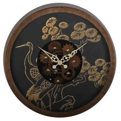 China Home Decoration Metal Gear Clock , ABS Classical Wallclocks for sale