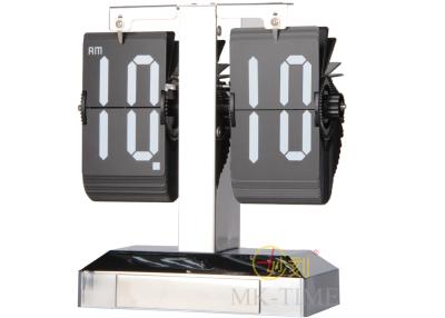 China Vintage Black Standing Floor Clock Auto Flip For Hotel for sale