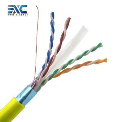 China Computer Lan Network CCA Cat6 Ethernet FTP 305M Roll 23AWG Patch Cable For Indoor Outdoor Camera Router for sale