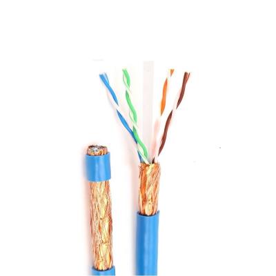 China Factory Supply Ethernet Network Cable CU Patch Lan Cable SFTP 24awg Direct Double Shielded Cables except cat7 for sale