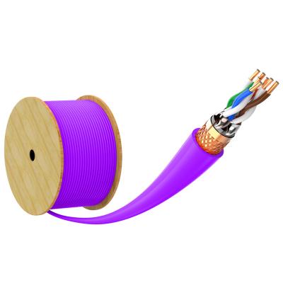 China Oxygen Free Pure Copper Networking and Cat7 SFTP Lan Network Ethernet Cable For Data Center Audio Video EXC-Cat6A-SFTP for sale