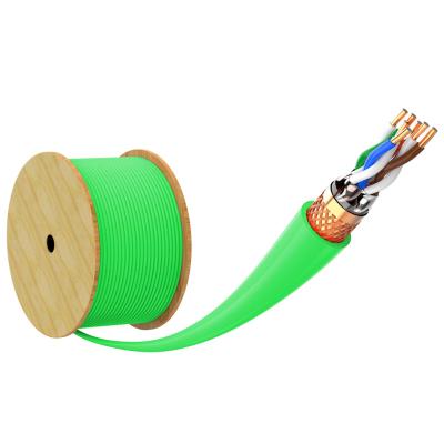 China Lan Network Ethernet SFTP Oxygen Free Pure Copper Cat7 Cable for Data Center Networking and Audio Video EXC-Cat6A-SFTP for sale