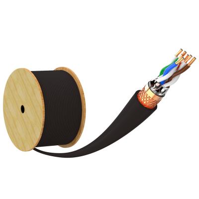 China Telecom Communication Price SFTP Cat7 80% Bare Copper Drop Cable Good Network Speed ​​Stability Optical Bare Copper Shielded Cable Fast Double for sale