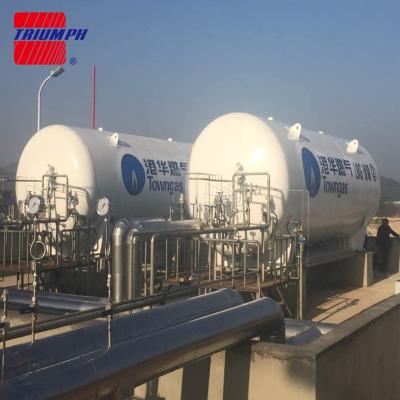 China Horizontal 50m3 LNG Cryogenic Storage Tank With ASME 10m3-100m3 Standard for sale